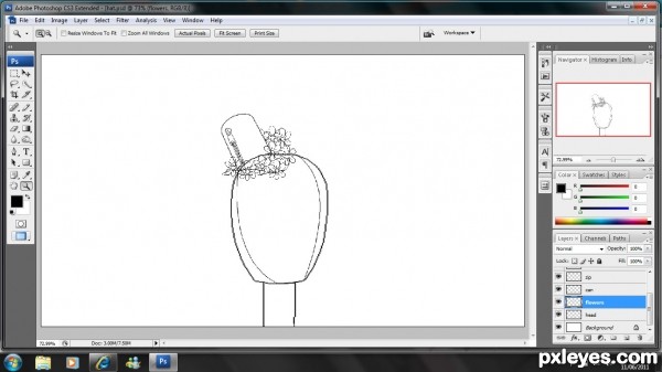 Creation of an odd hat: Step 5