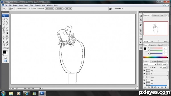 Creation of an odd hat: Step 6