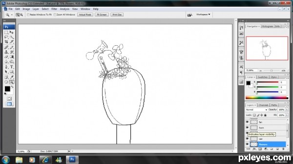 Creation of an odd hat: Step 7