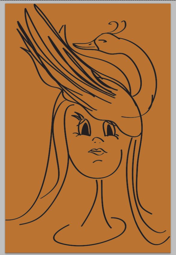 Creation of Swan Hat: Step 1