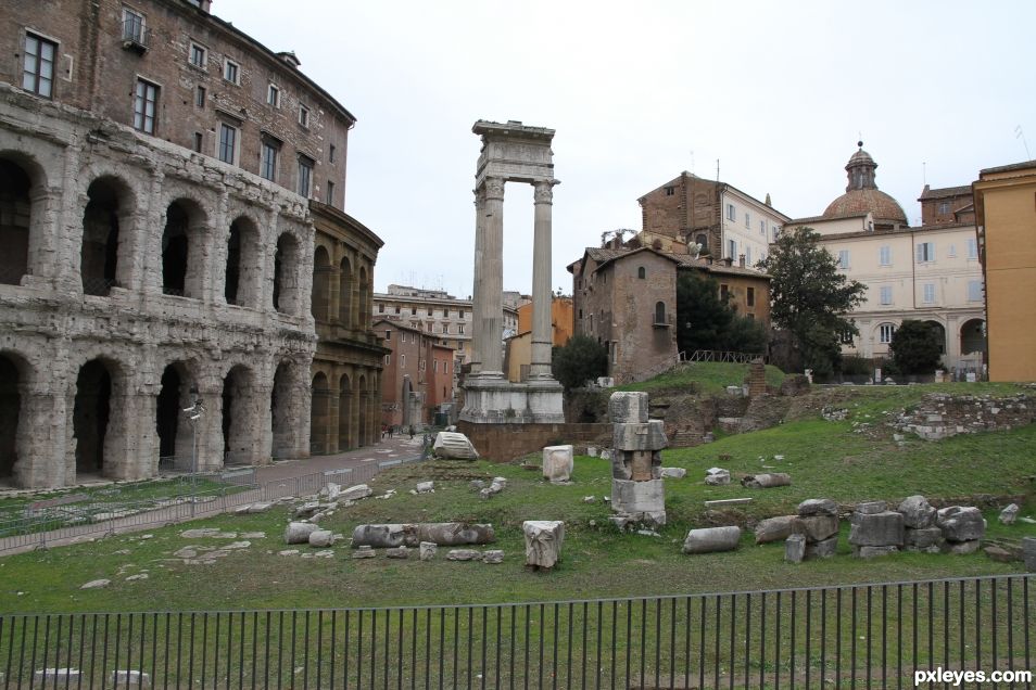 Creation of Foro romano: Step 1