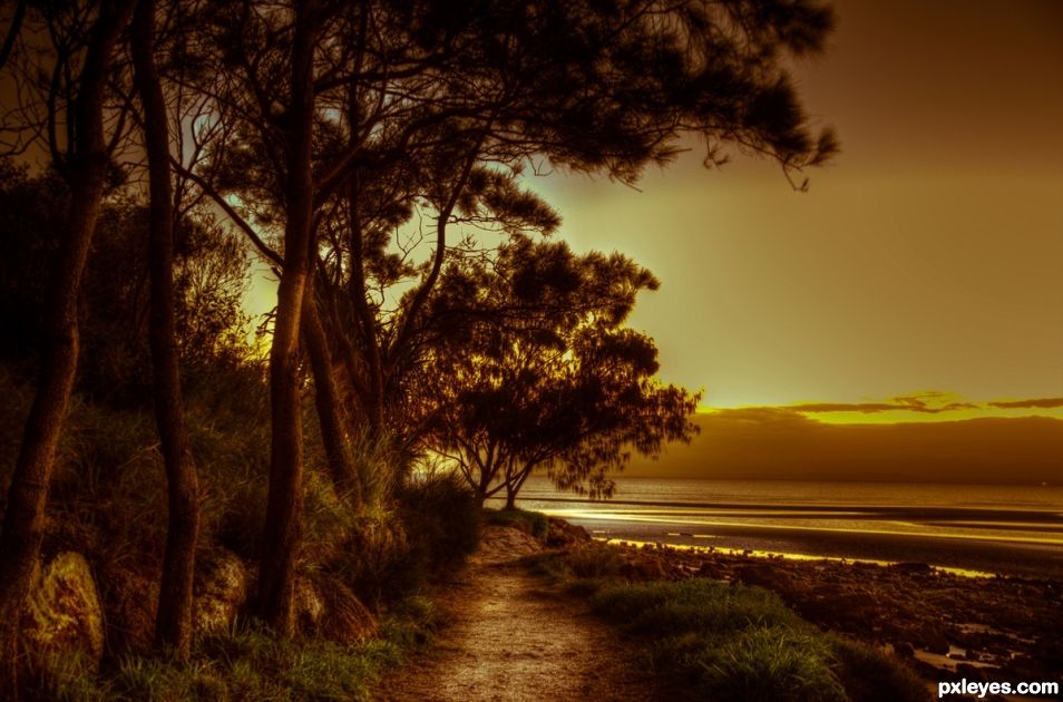 Creation of Sunrise, Moreton Bay, Australia: Final Result