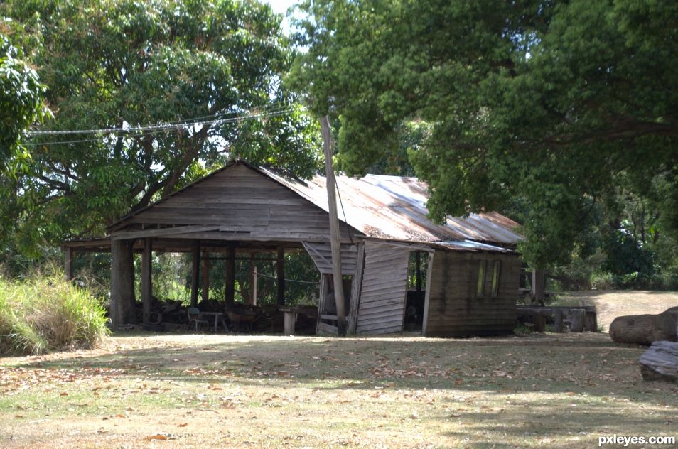 Creation of Old sawmill, Aspley, Australia.: Step 2