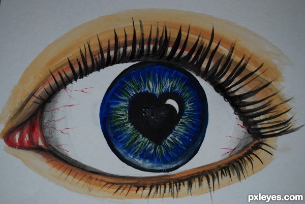 Creation of Eye love you: Final Result