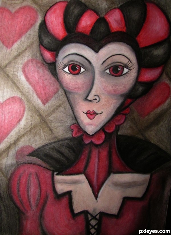 Creation of Queen of Hearts: Final Result