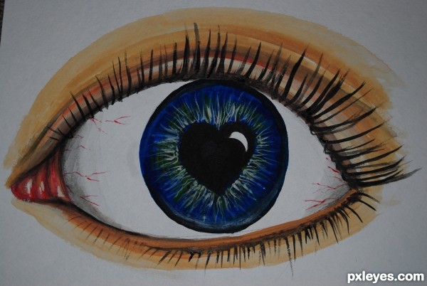 Creation of Eye love you: Step 4