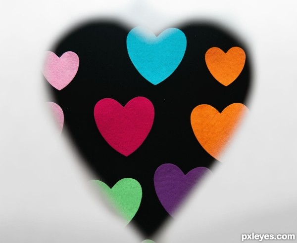 Coloured hearts