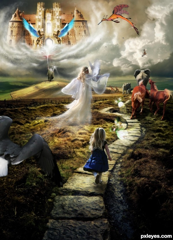 Creation of Heaven can't wait: Step 15