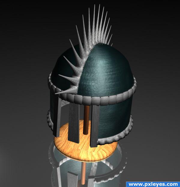 Creation of Gladiator Helmet: Final Result