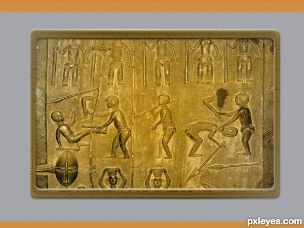 Creation of Gold Plate: Step 3