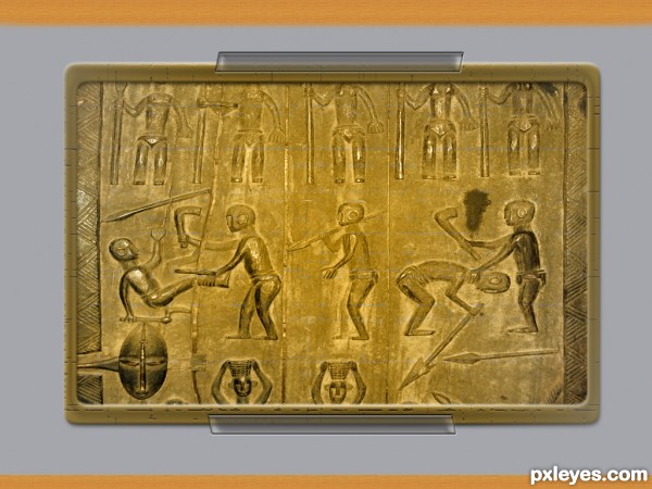 Creation of Gold Plate: Step 4