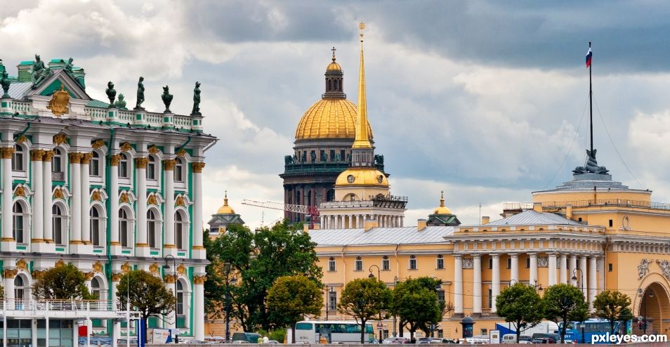 Hermitage and St Isaacs Cathedral.