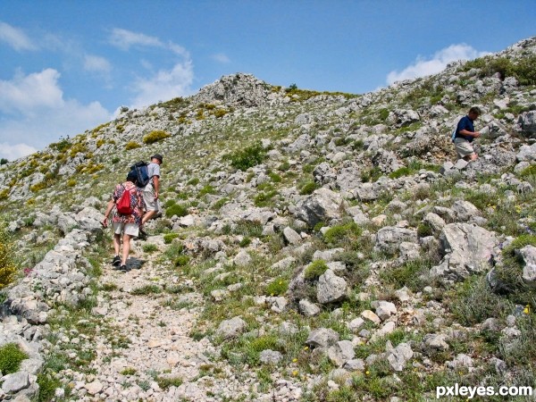 Tramping in beautiful places