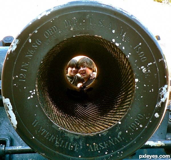 looking through the canon hole