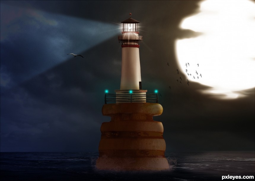 Honey Lighthouse photoshop picture)