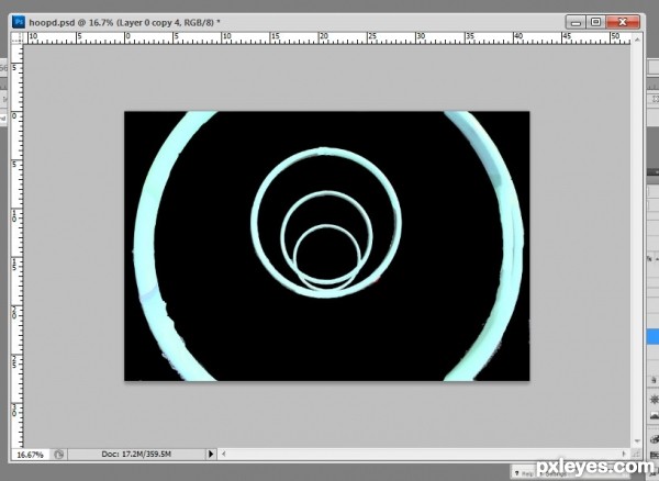 Creation of Electrifiying Hoops: Step 2