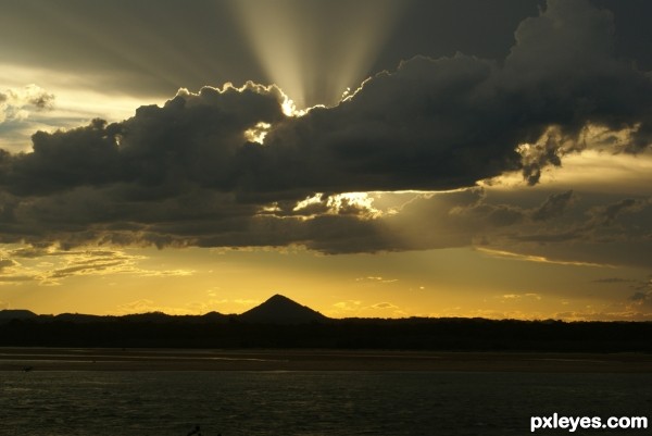 Noosa Stormy Sunset