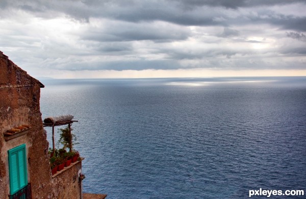 Terrace on the sea