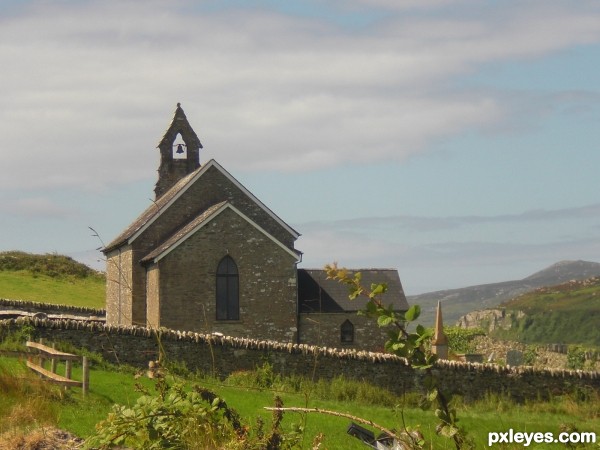 Creation of abandoned church &cemetary: Step 1