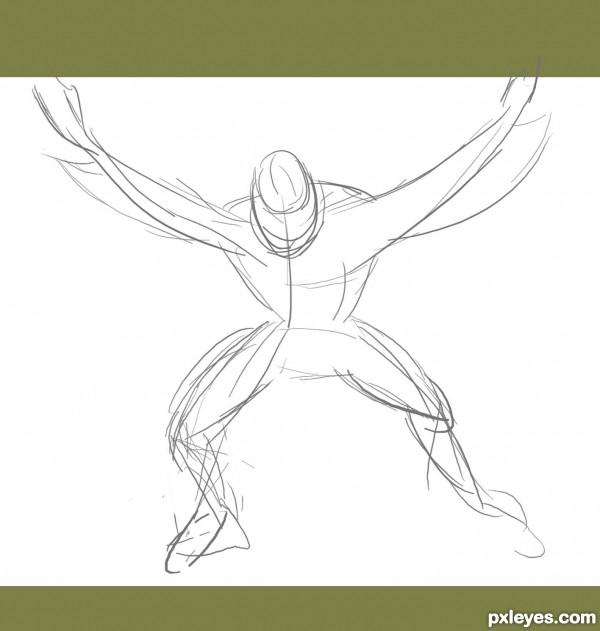 Creation of Come as you are...: Step 1