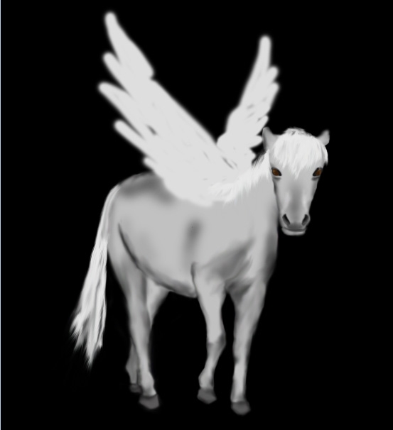 Creation of horse-god: Step 1