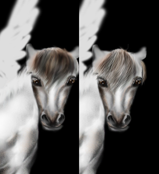 Creation of horse-god: Step 2