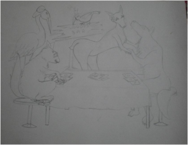 Creation of Woody's Bar: Step 2