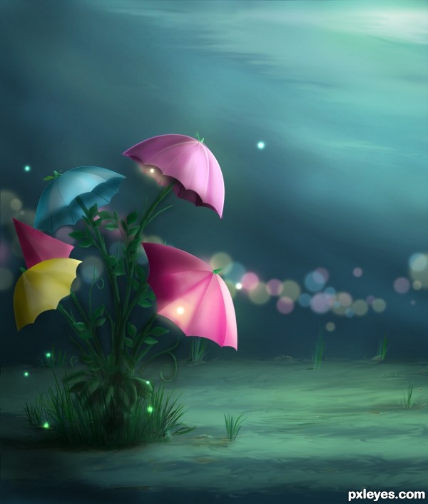 Umbrella flower