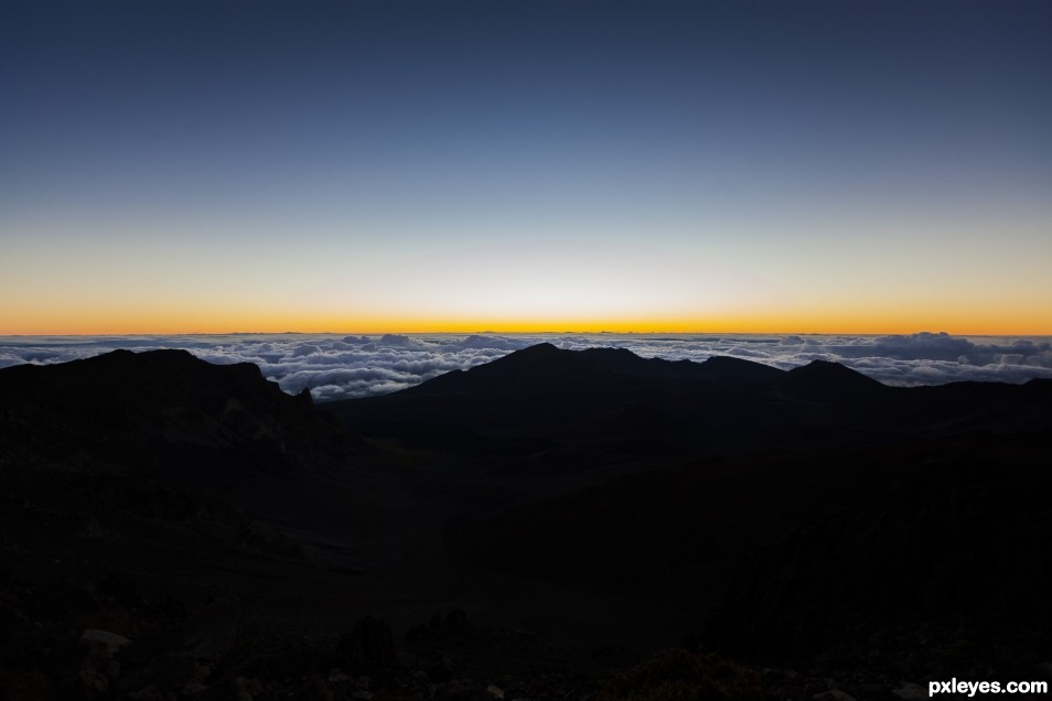 Above the Craters Clouds