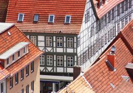 Half timbered houses