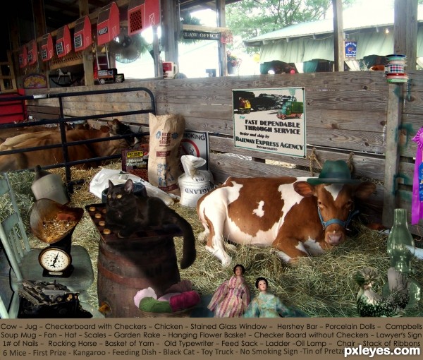 Creation of Cowbarn at the County Fair: Final Result