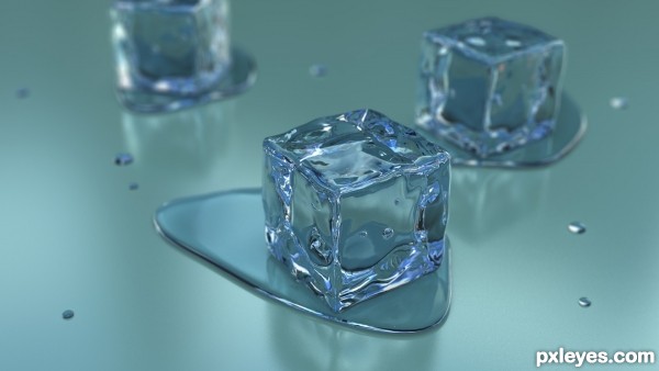 Creation of Ice cubes: Final Result