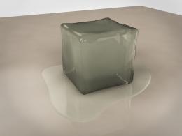 Melting ice cube