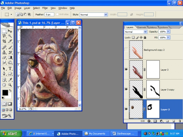 Creation of Eye for an eye: Step 2