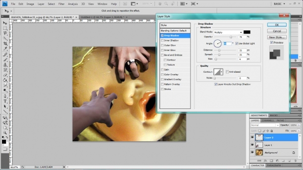 Creation of catching my eye...: Step 3
