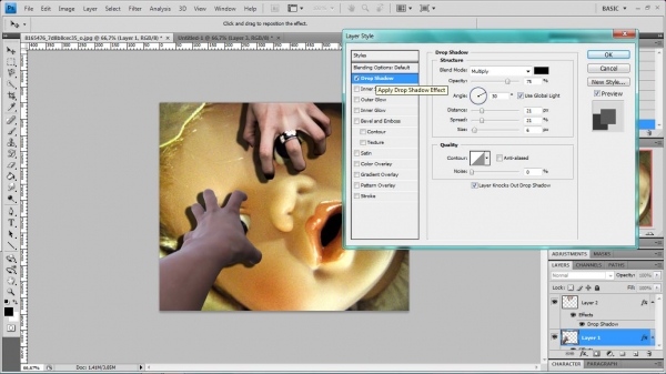 Creation of catching my eye...: Step 4