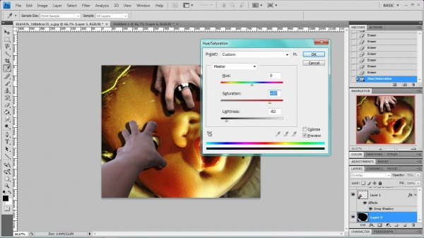 Creation of catching my eye...: Step 7