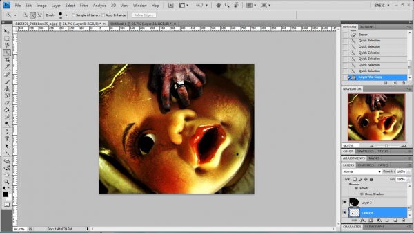 Creation of catching my eye...: Step 19