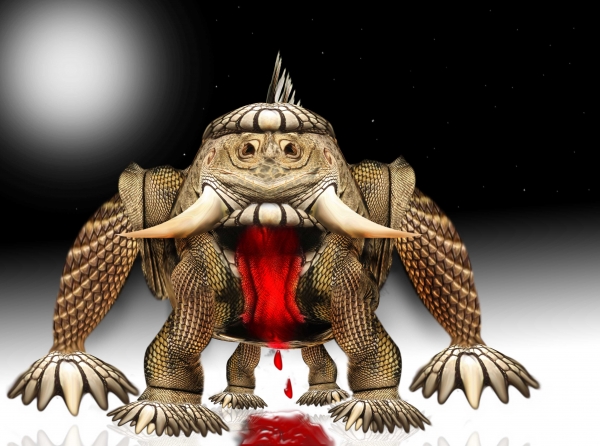 Creation of Space Iguana: Step 9