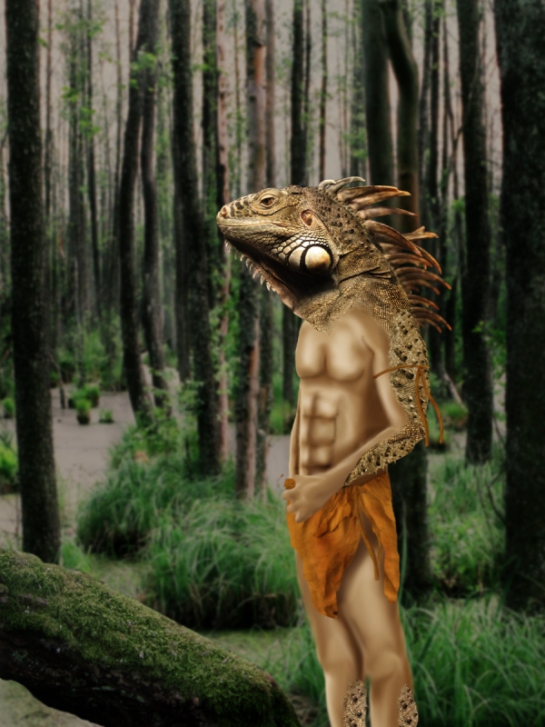 Creation of Lizard warrior: Step 4
