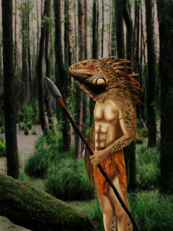 Creation of Lizard warrior: Step 5