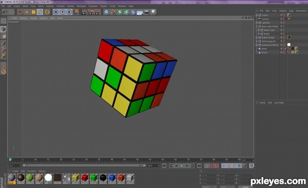 Creation of Impossible Bottle Rubik Cube: Step 1