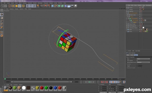 Creation of Impossible Bottle Rubik Cube: Step 2