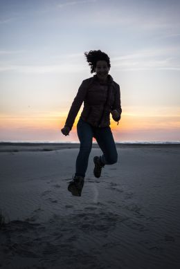 dancing on the beach