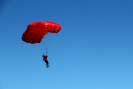 Its a Bird! Its a Plane!.. Oh.. Its a Skydiver.. 