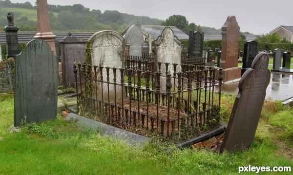 Graveyard in the Rain