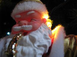 Santa Claus Plays Sax Picture