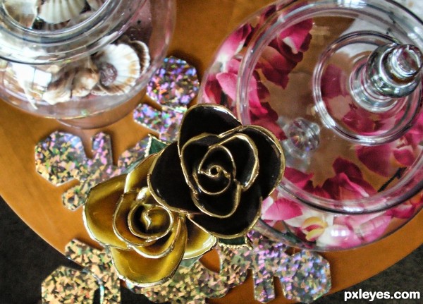Gold Dipped Roses