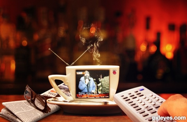 Portable Cup Coffee Tv