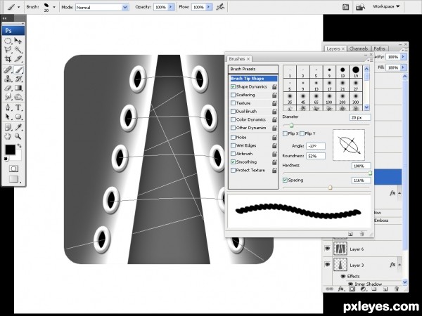 Creation of Canvas Shoes: Step 7